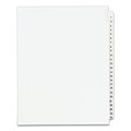 Avery Dennison Index Side Tab 8-1/2 x 11", #1-25, White, PK25 01330